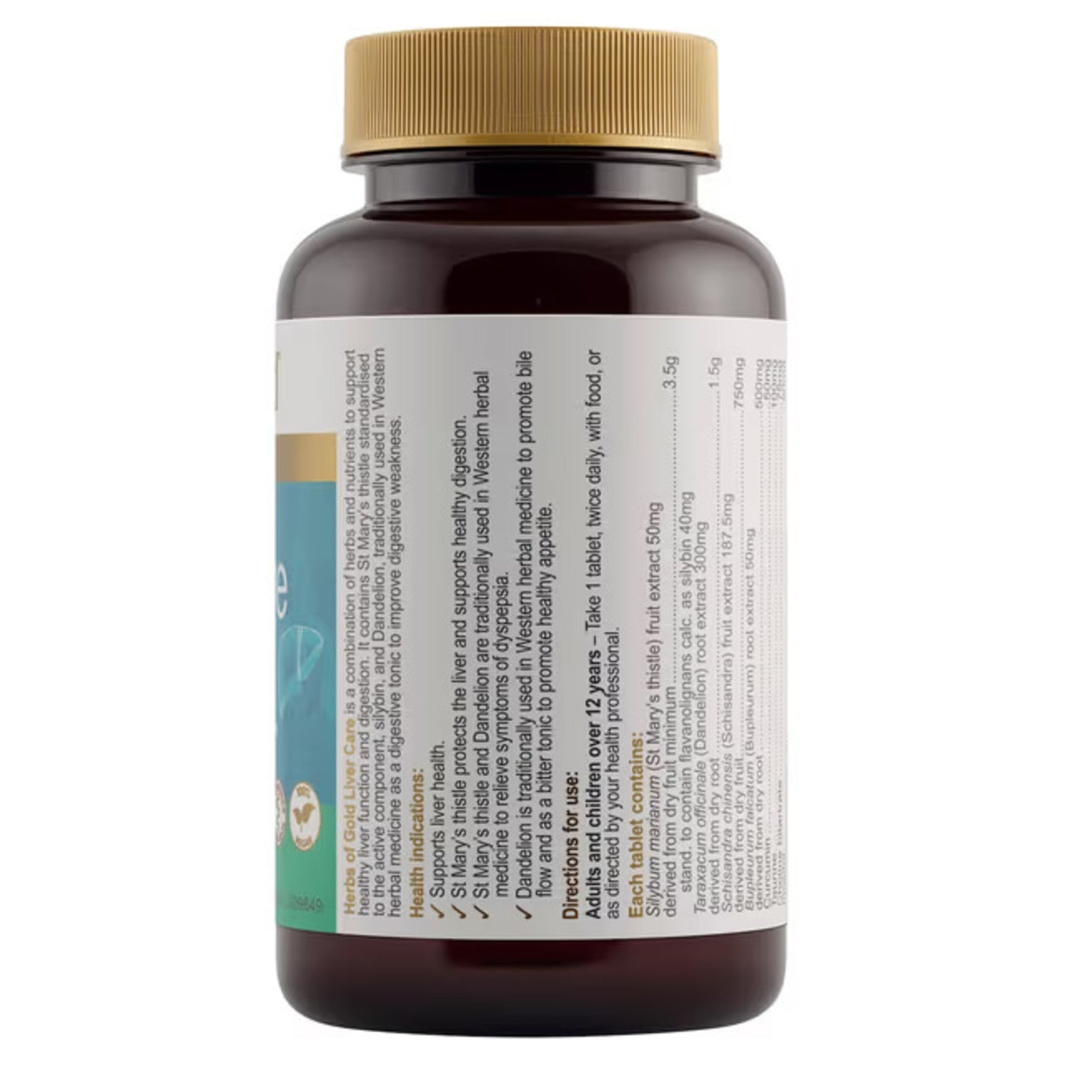 Herbs of Gold Liver Care 60 Tablets - BeeVitamins