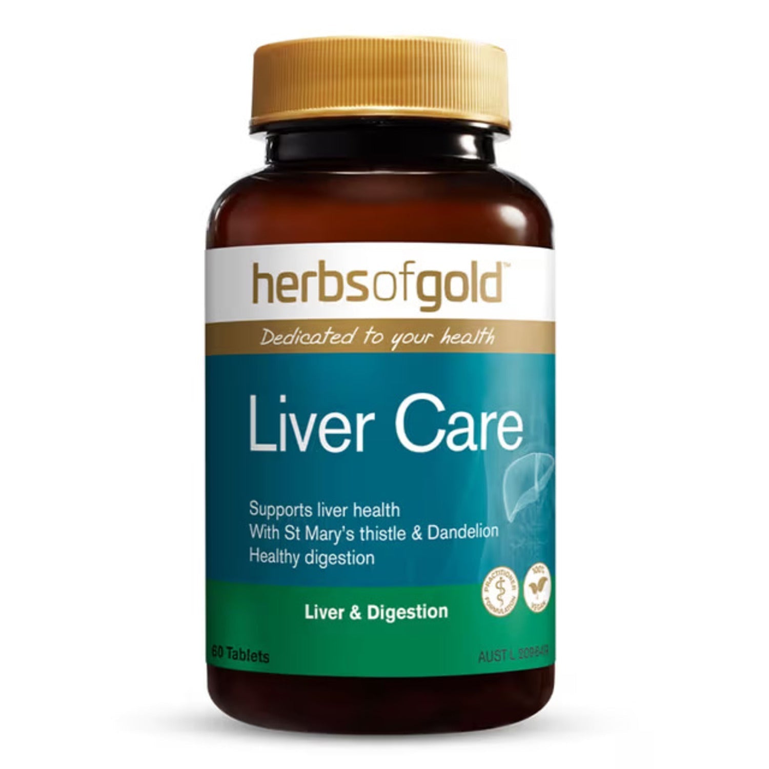 Herbs of Gold Liver Care 60 Tablets - BeeVitamins