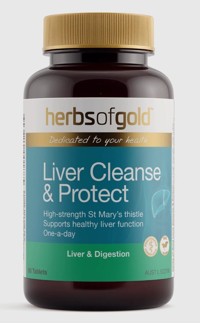 Herbs of Gold Liver Cleanse & Protect 60 Tablets - BeeVitamins