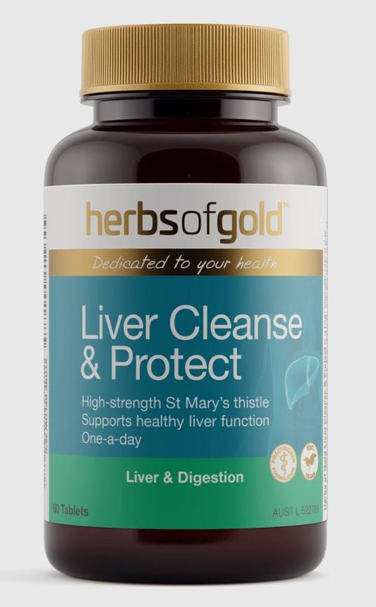 Herbs of Gold Liver Cleanse & Protect 60 Tablets - BeeVitamins