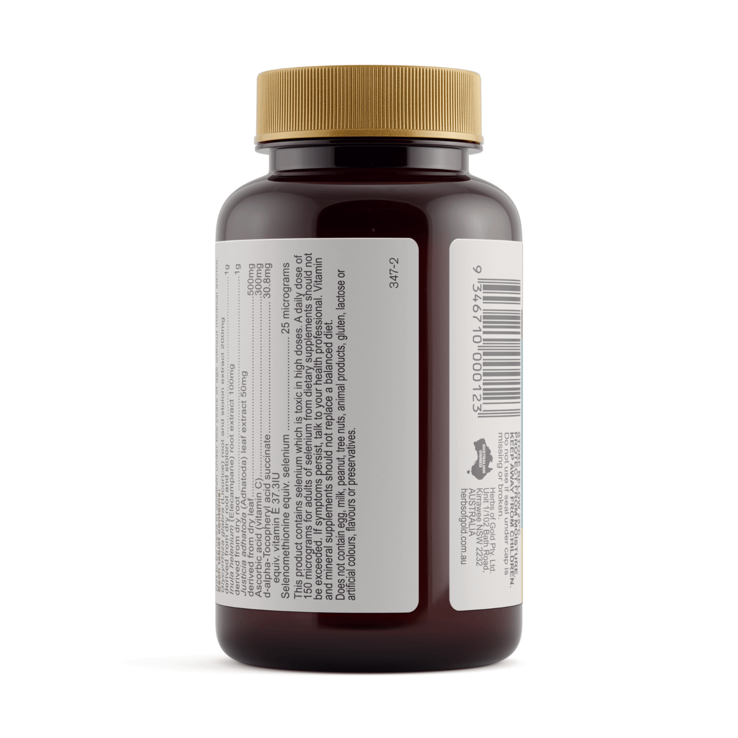 Herbs of Gold Lung Care 60 Tablets - BeeVitamins