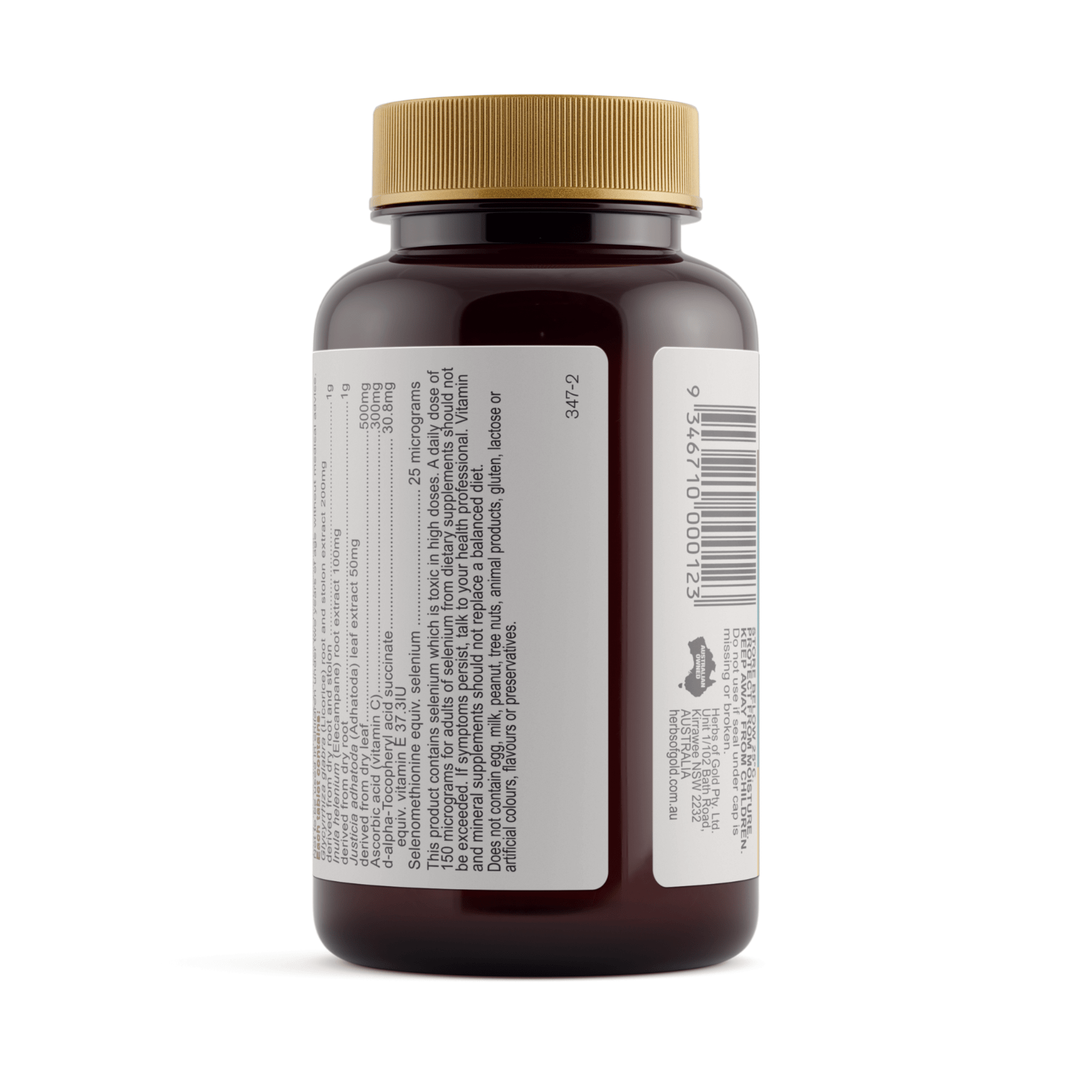Herbs of Gold Lung Care 60 Tablets - BeeVitamins