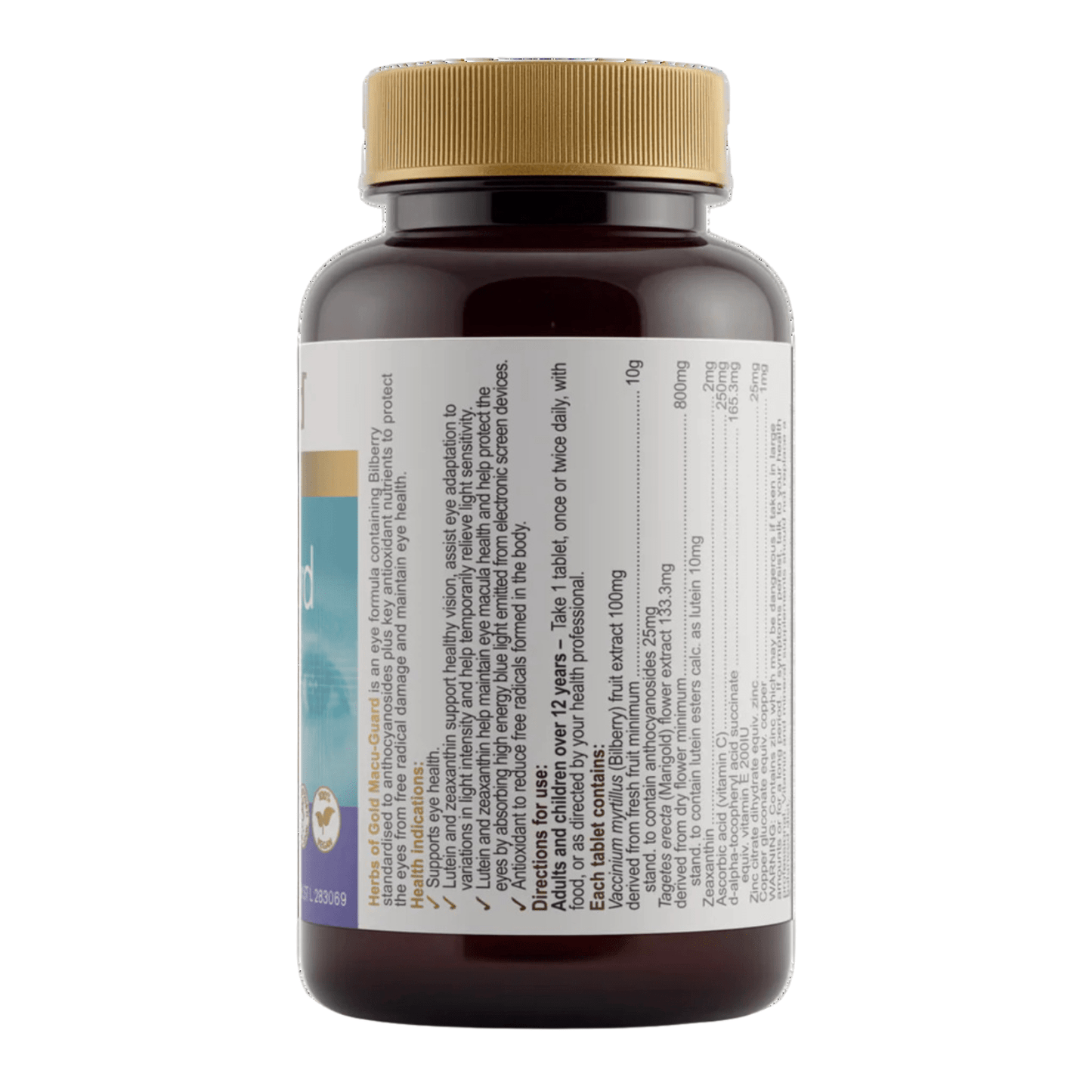 Herbs of Gold Macu - Guard with Bilberry 10000 / 60 Tablets - BeeVitamins