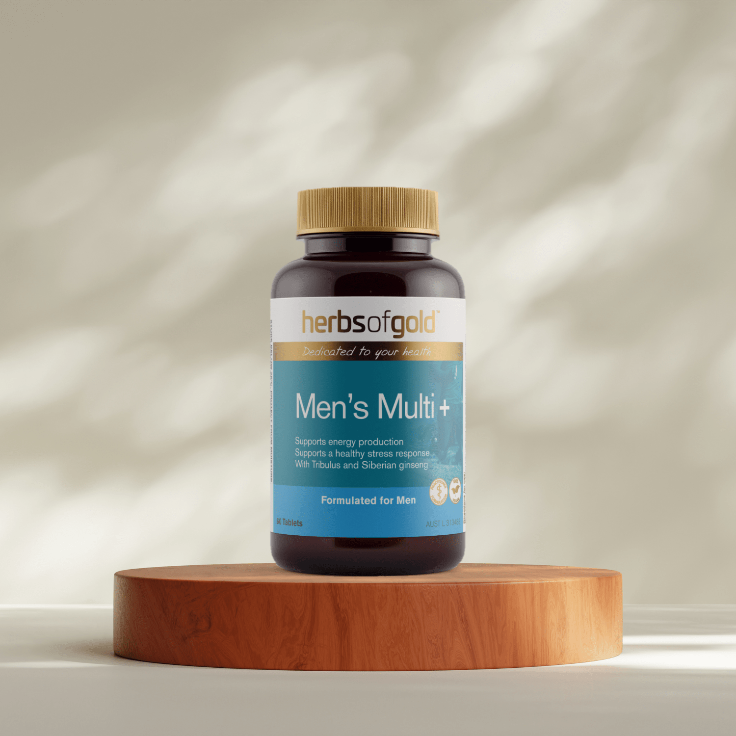 Herbs of Gold Men's Multi 60 Tablets - BeeVitamins