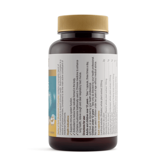 Herbs of gold Mushroom 5 Complex 60 Capsules - BeeVitamins