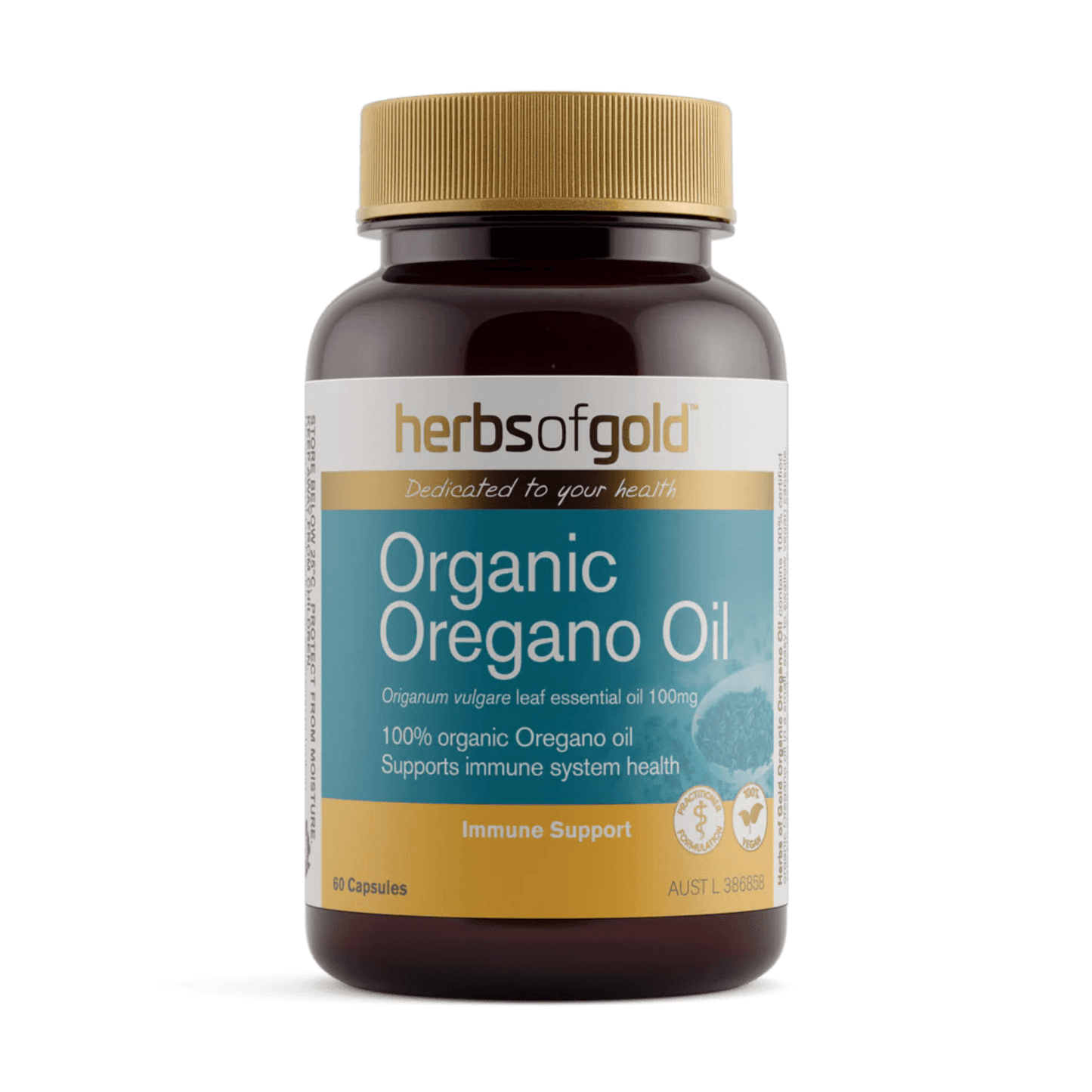 Herbs of Gold Organic Oregano Oil 60 Capsules - BeeVitamins