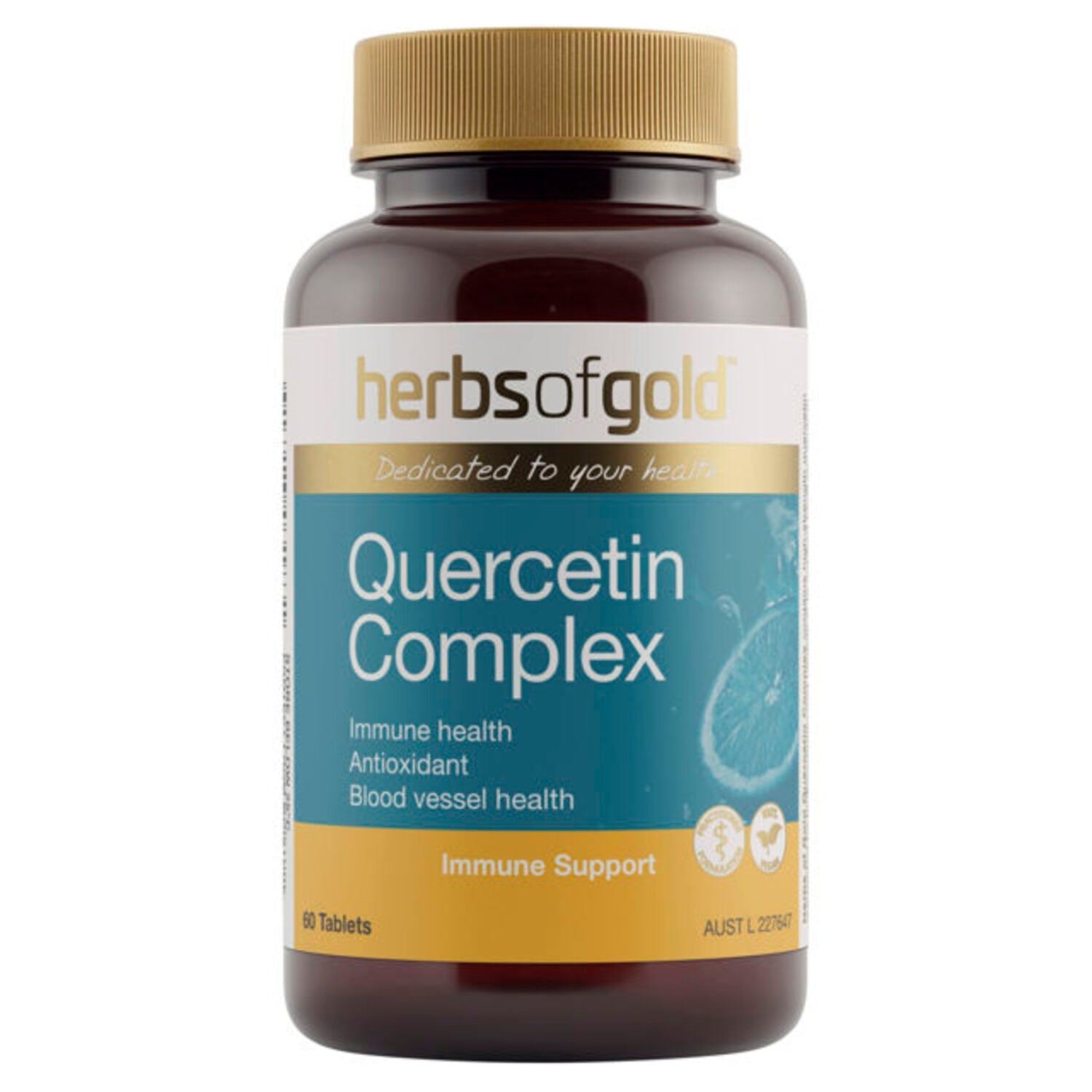 Herbs of Gold Quercetin Complex 60 Tablets - BeeVitamins