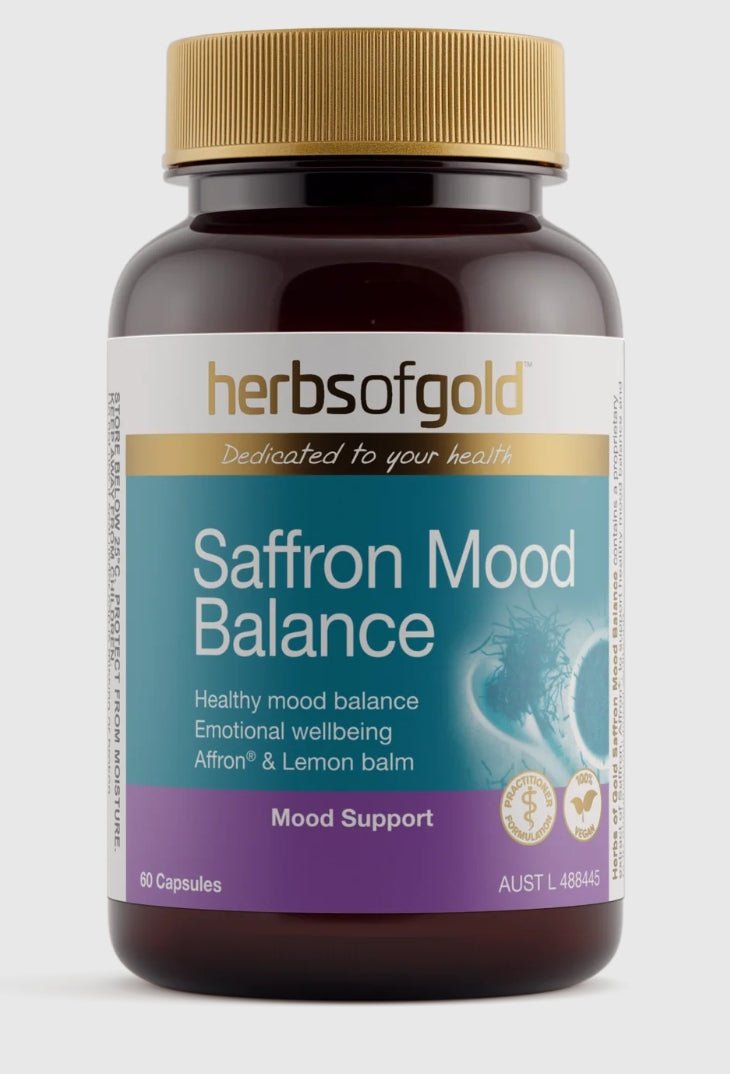Herbs of Gold Saffron Mood Balance 60 Capsules - BeeVitamins