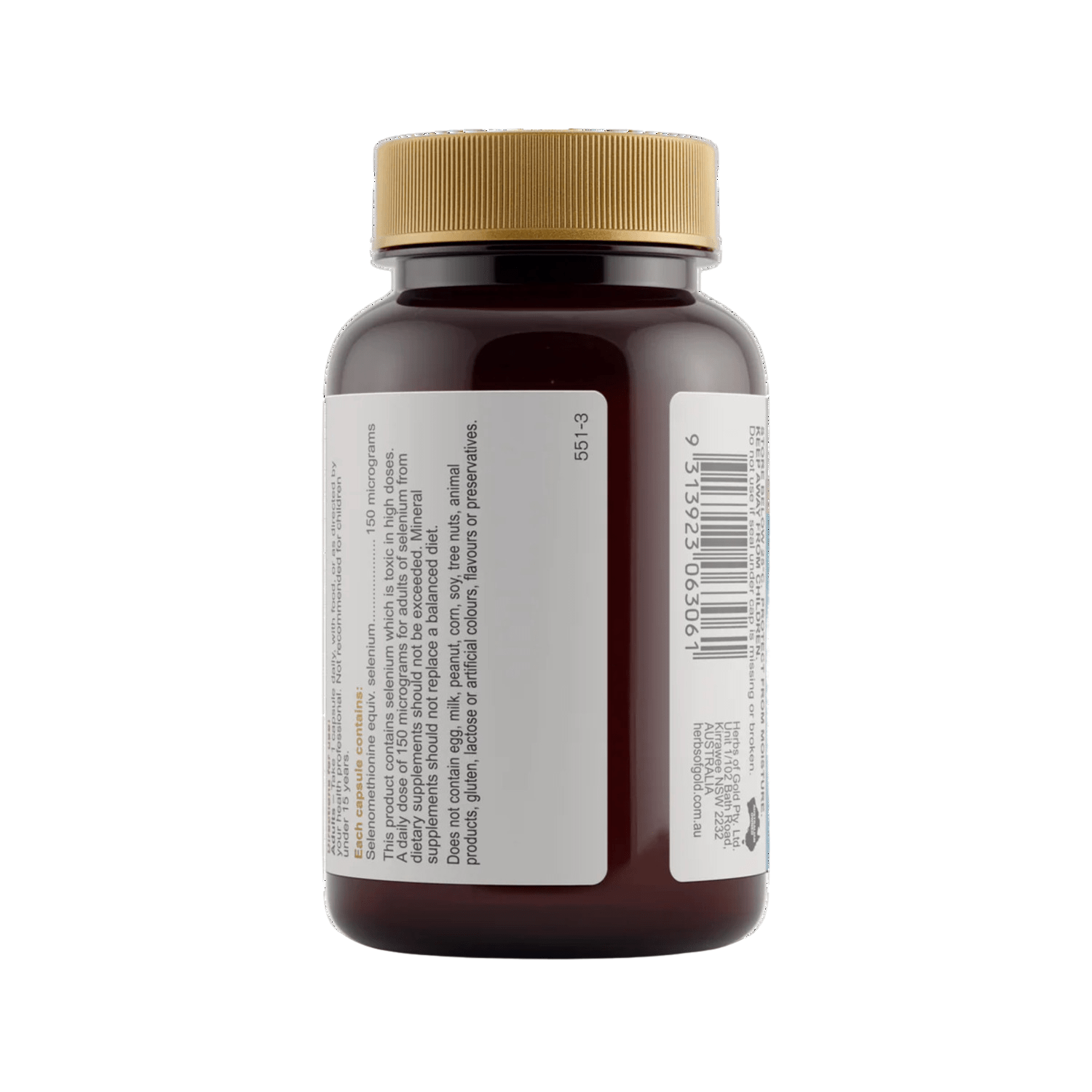 Herbs of Gold Selenium 150 MAX / 60 Capsules - BeeVitamins