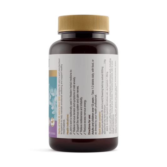 Herbs of Gold St John's Wort 3600 / 60 Tablets - BeeVitamins