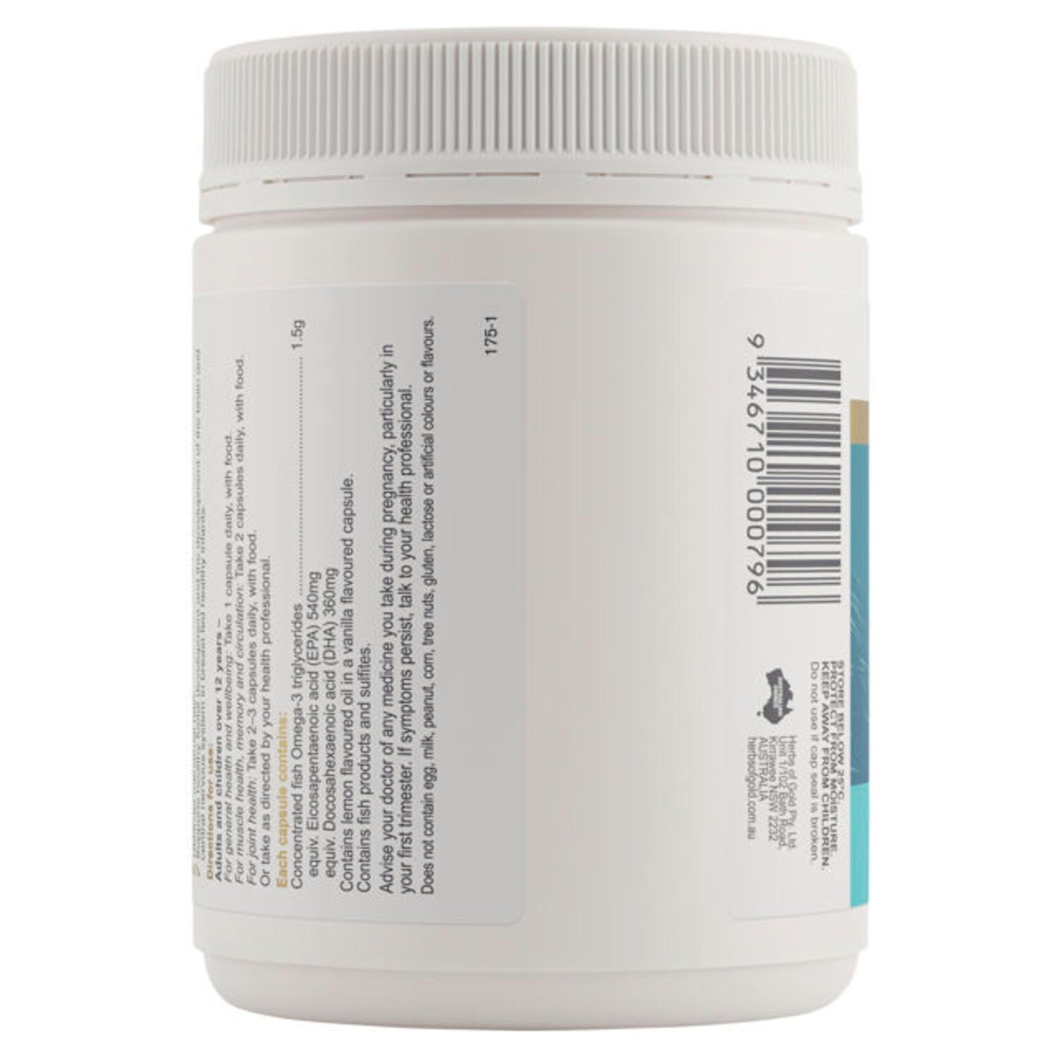 Herbs of Gold Triple Strength Omega3 150 Capsules - BeeVitamins