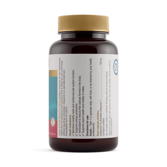 Herbs of Gold Ubiquinol 150mg 60 Capsules - BeeVitamins