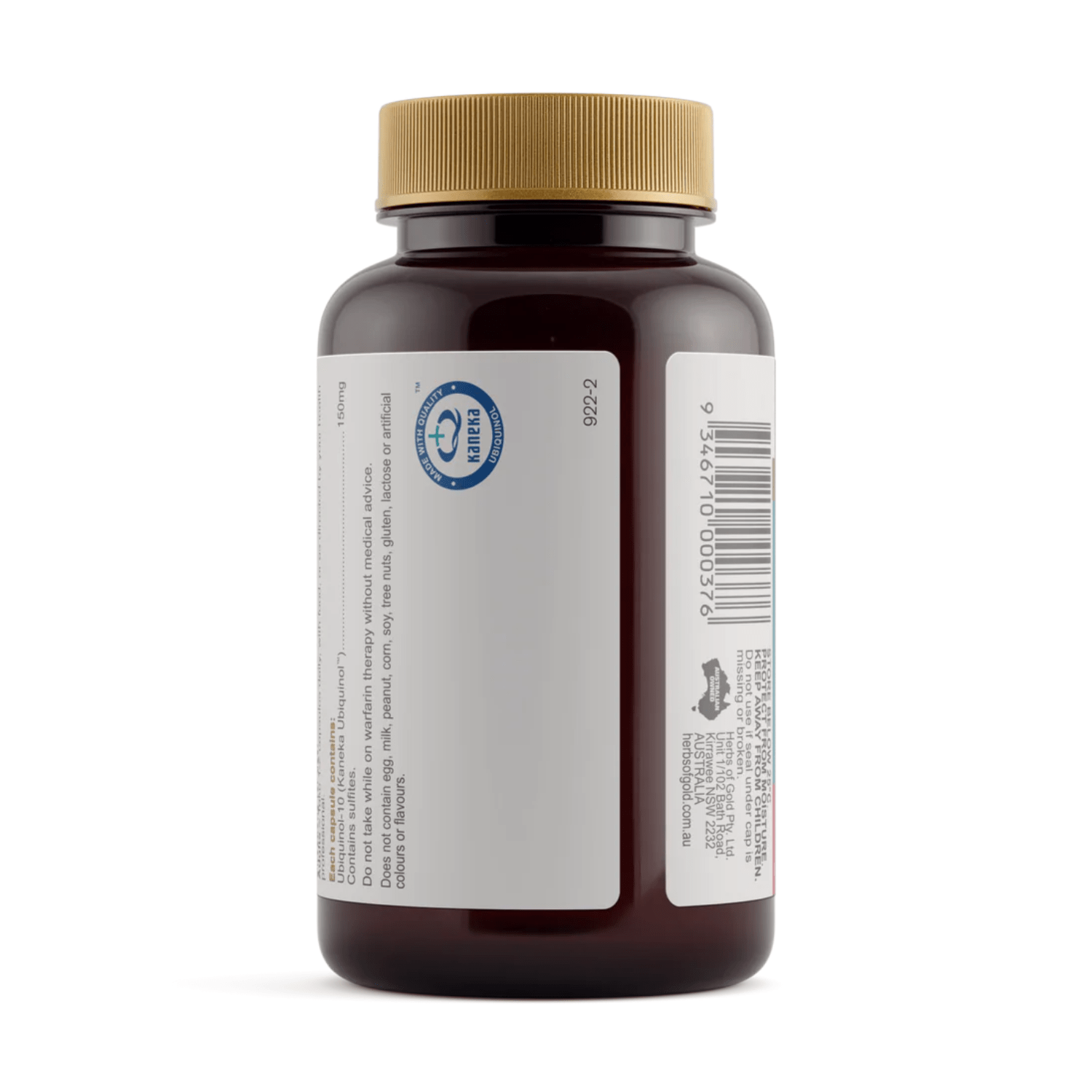 Herbs of Gold Ubiquinol 150mg 60 Capsules - BeeVitamins