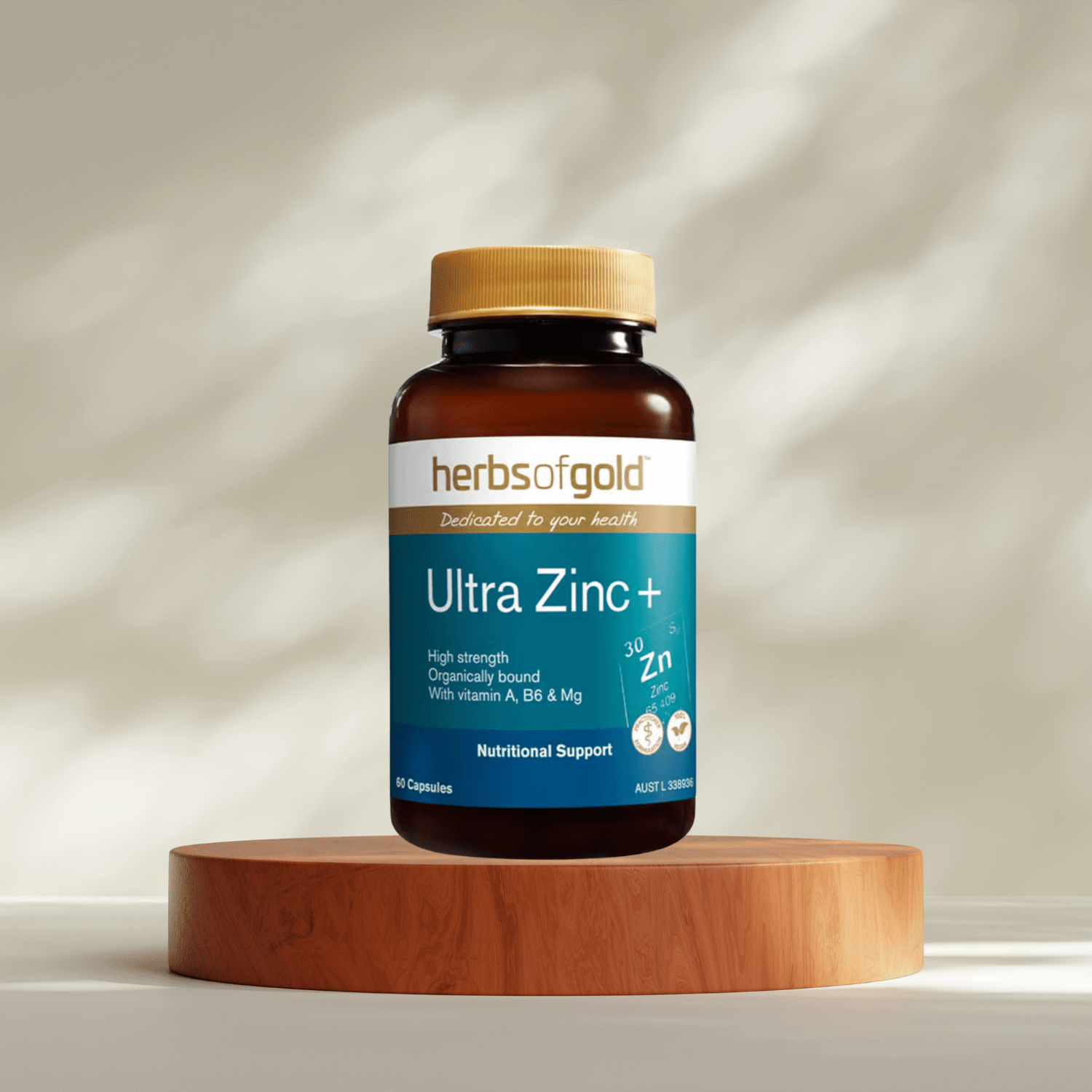 Herbs of Gold Ultra Zinc+ 60 Capsules - BeeVitamins