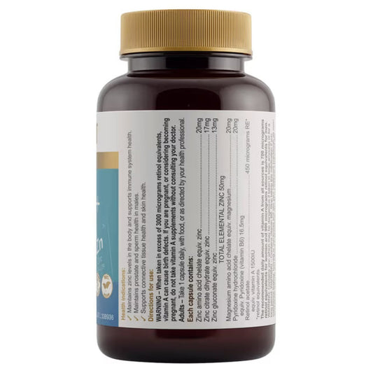 Herbs of Gold Ultra Zinc+ 60 Capsules - BeeVitamins