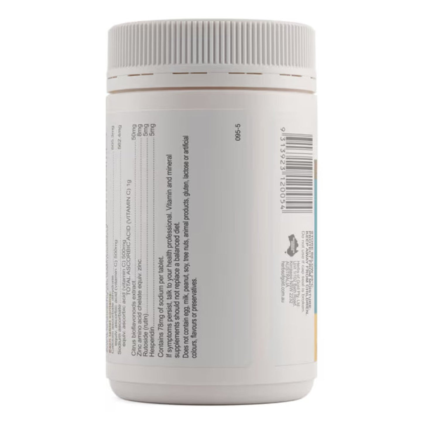 Herbs of Gold Vitamin C 1000 Plus 120 Tablets - BeeVitamins