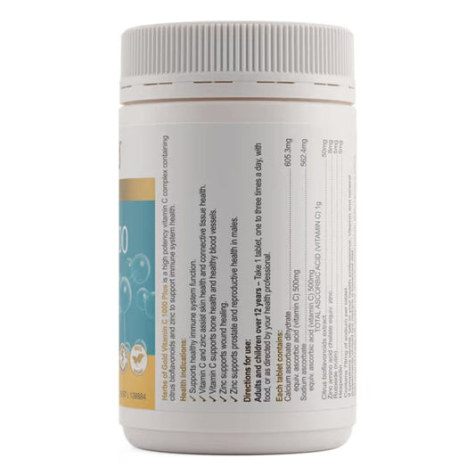 Herbs of Gold Vitamin C 1000 Plus 120 Tablets - BeeVitamins
