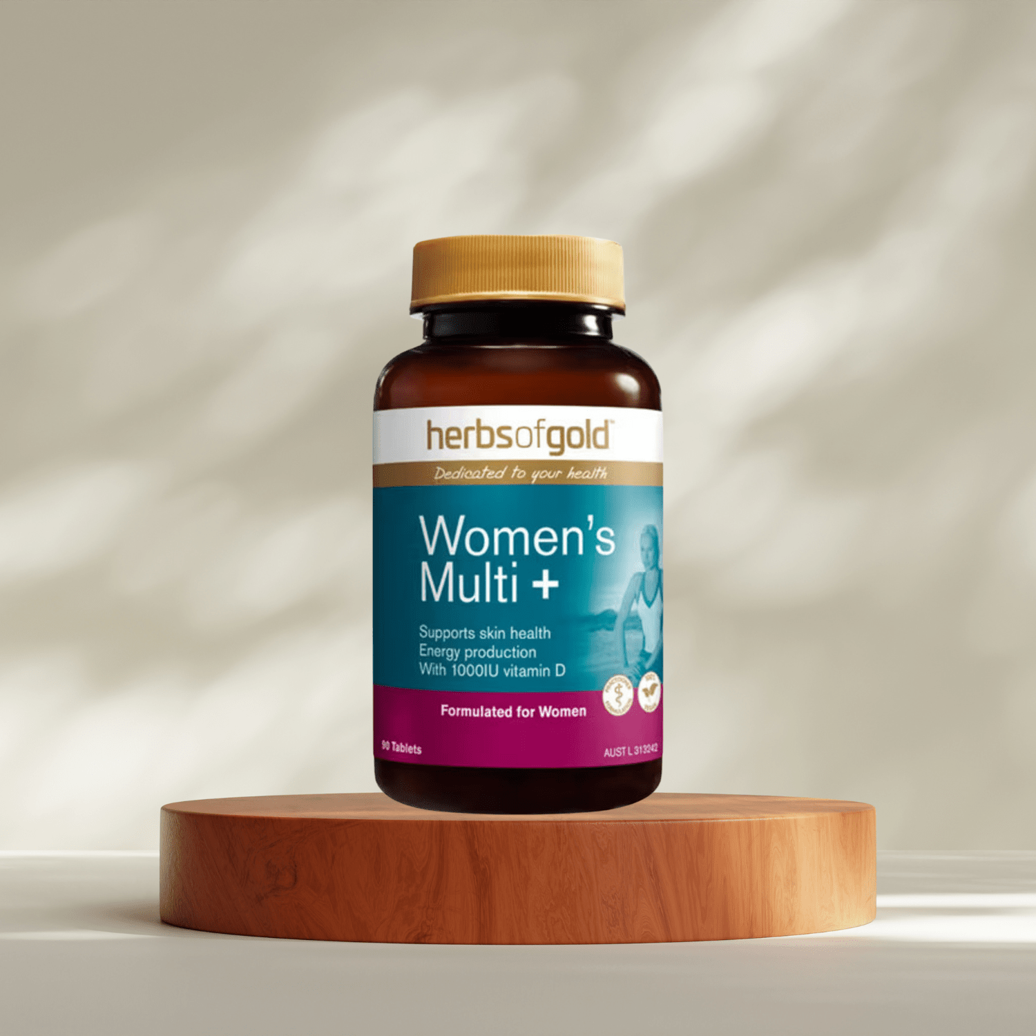 Herbs of Gold Women’s Multi Plus 90 Tablets - BeeVitamins