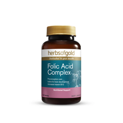 Herbs of Gold Folic Acid Complex 60 Tablets (Exp date: 10/24)