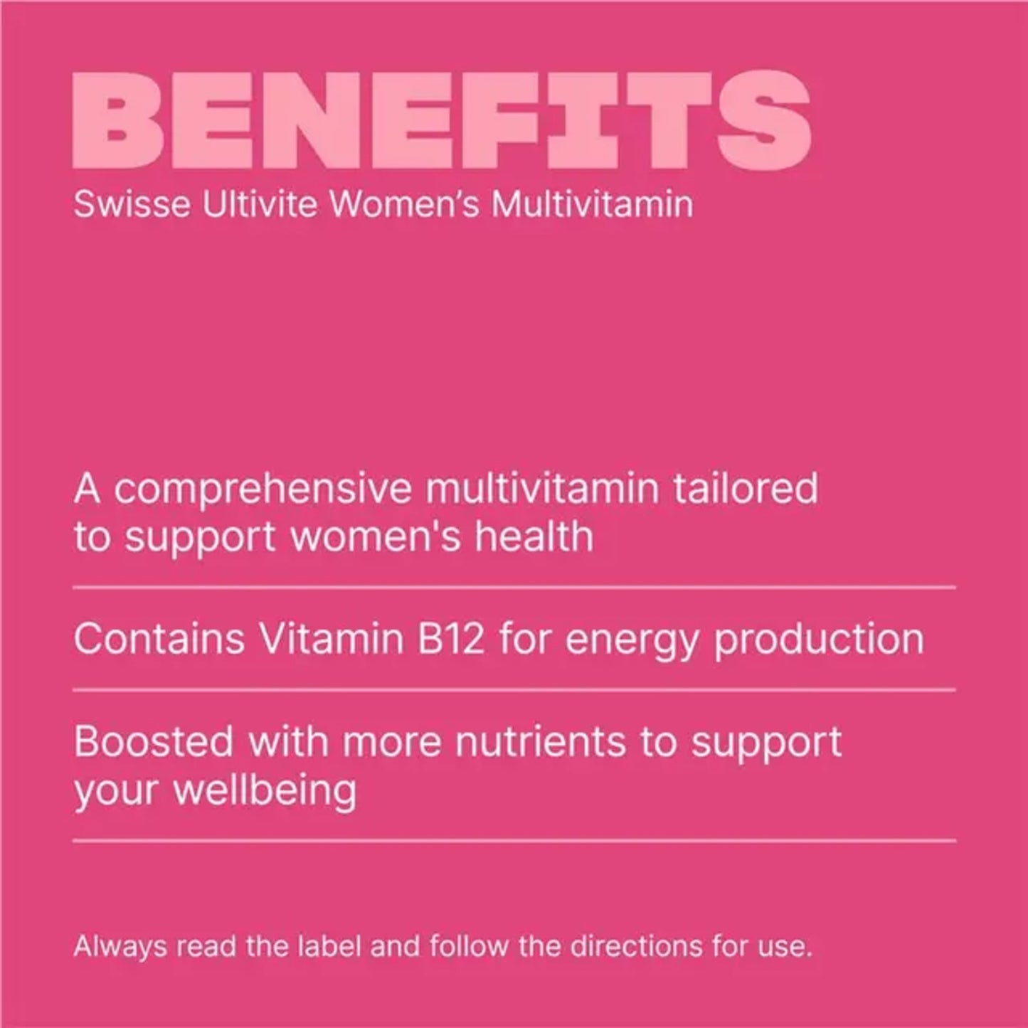 Swisse Women's Ultivite Multivitamin 120 Tablets