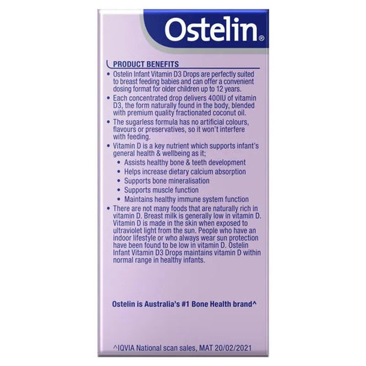 Ostelin Infant Vitamin D3 Drops 2.4ml