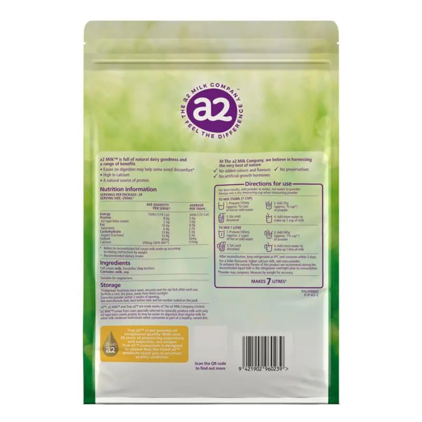 A2 Full Cream Milk Powder 1KG