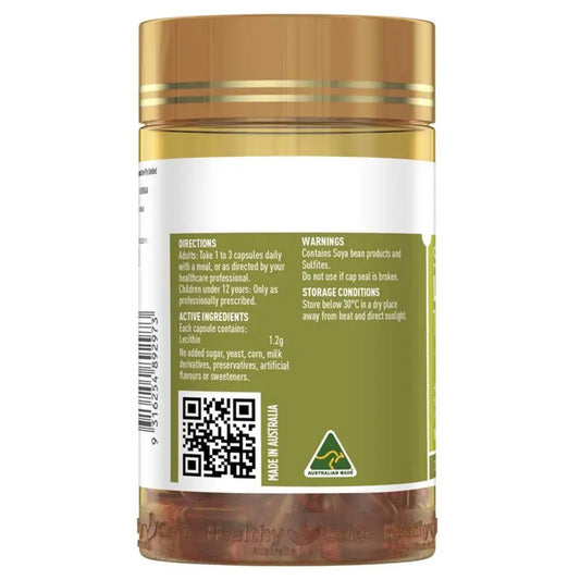 Healthy Care Super Lecithin 1200mg - 100 Capsules