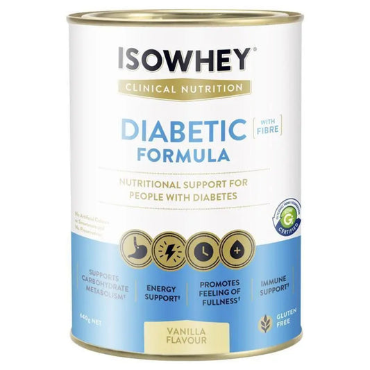 IsoWhey Clinical Nutrition Diabetic Formula Vanilla 640g - BeeVitamins