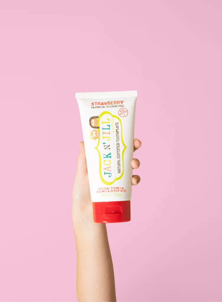 Jack n Jill Mega Berry Natural Certified Toothpaste Strawberry 200g - BeeVitamins