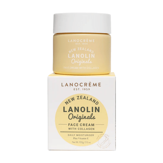 Lanocrème Lanolin Originals Face Cream with Collagen - BeeVitamins