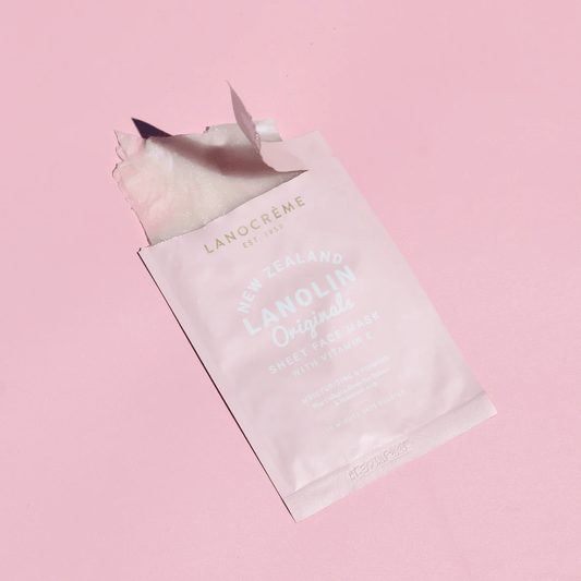 Lanocrème Lanolin Originals Sheet Mask with Vitamin E - BeeVitamins