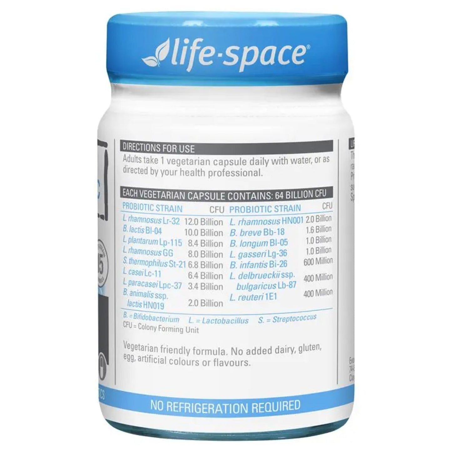 Life Space Double Strength Probiotic 30 Capsules - BeeVitamins