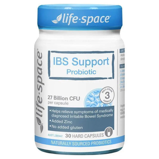 Life - Space IBS Support Probiotic 30 Capsules - BeeVitamins