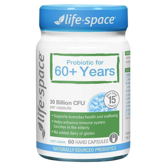 Life Space Probiotic for 60+ Years 60 Capsules - BeeVitamins