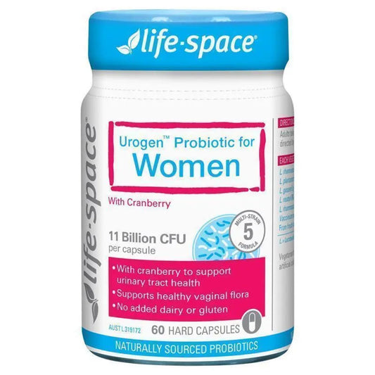 Life Space Urogen Probiotic For Women 60 Capsules - BeeVitamins