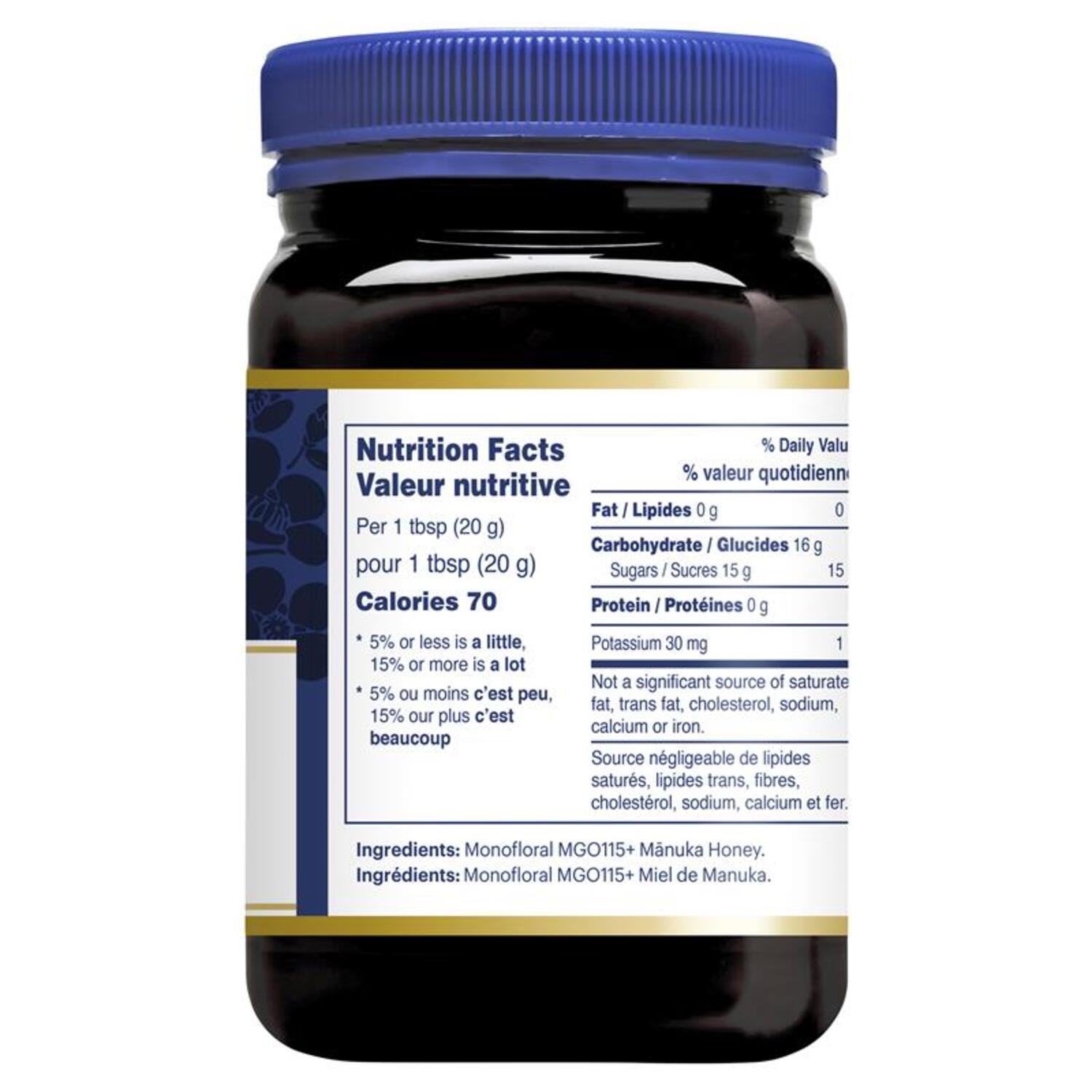 Manuka Health MGO 115+ 500g Manuka Honey New Zealand - BeeVitamins