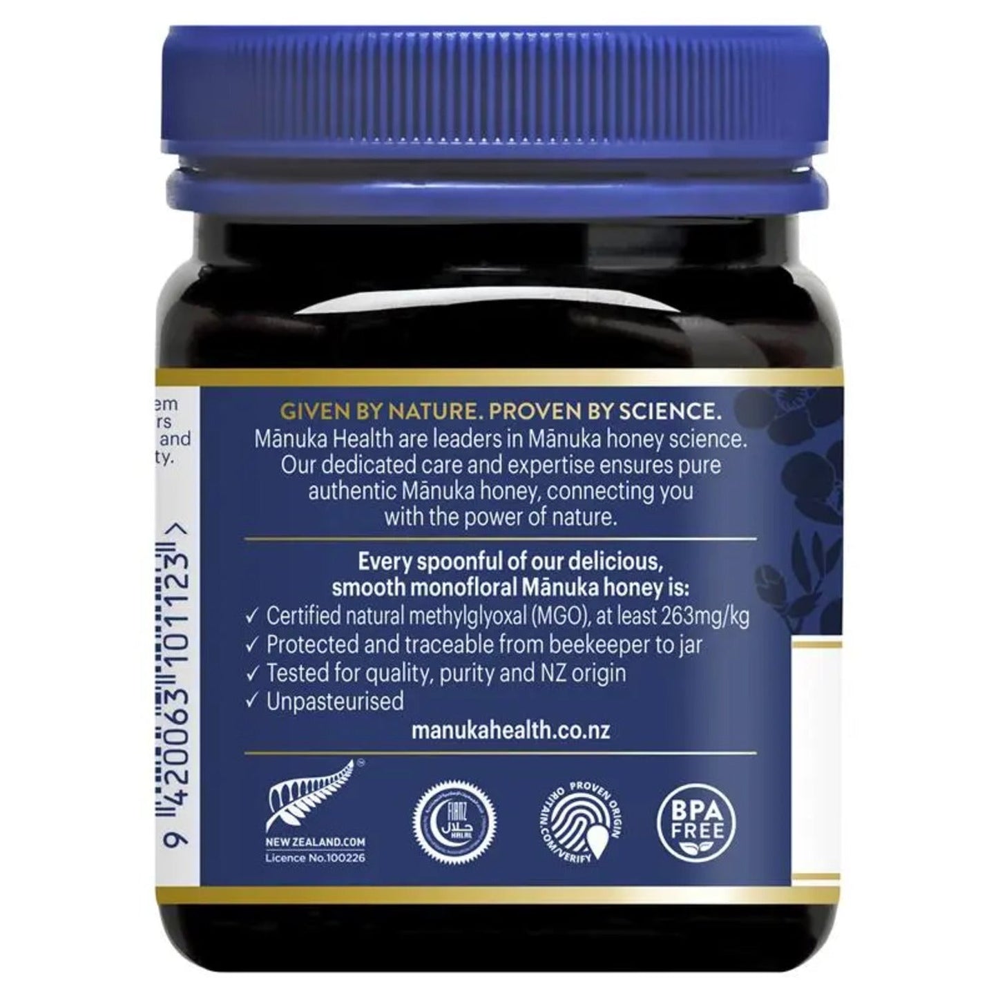 Manuka Health MGO 263+ 250g Manuka Honey New Zealand - BeeVitamins