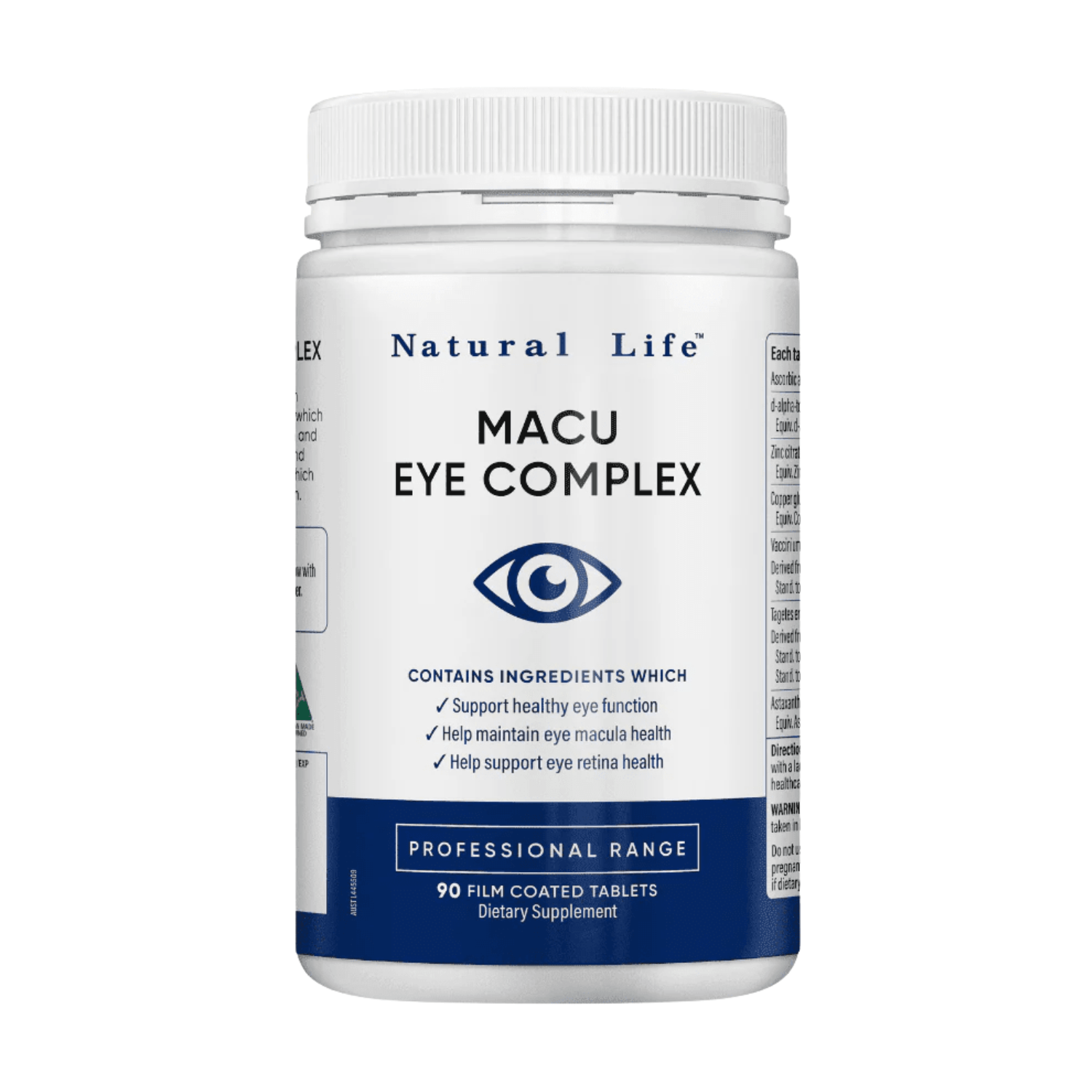 Natural Life Macu Eye Complex 12000 Plus 90 Tablets - BeeVitamins