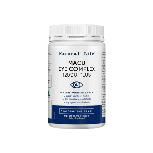 Natural Life Macu Eye Complex 12000 Plus 90 Tablets - BeeVitamins
