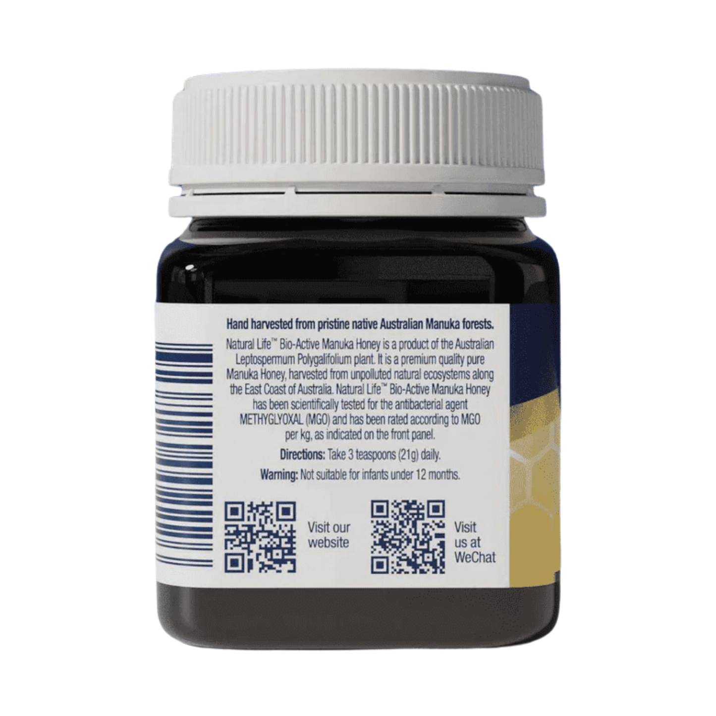 Natural Life Manuka Honey MGO 550+ 250g - BeeVitamins