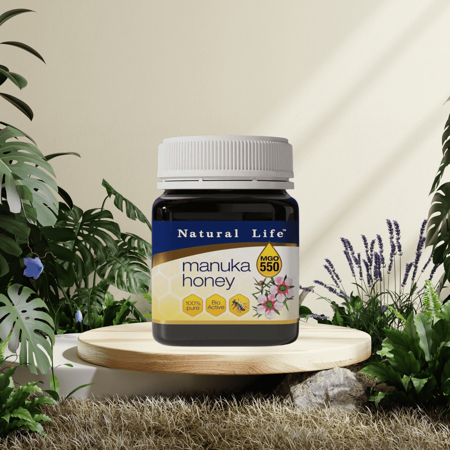 Natural Life Manuka Honey MGO 550+ 250g - BeeVitamins