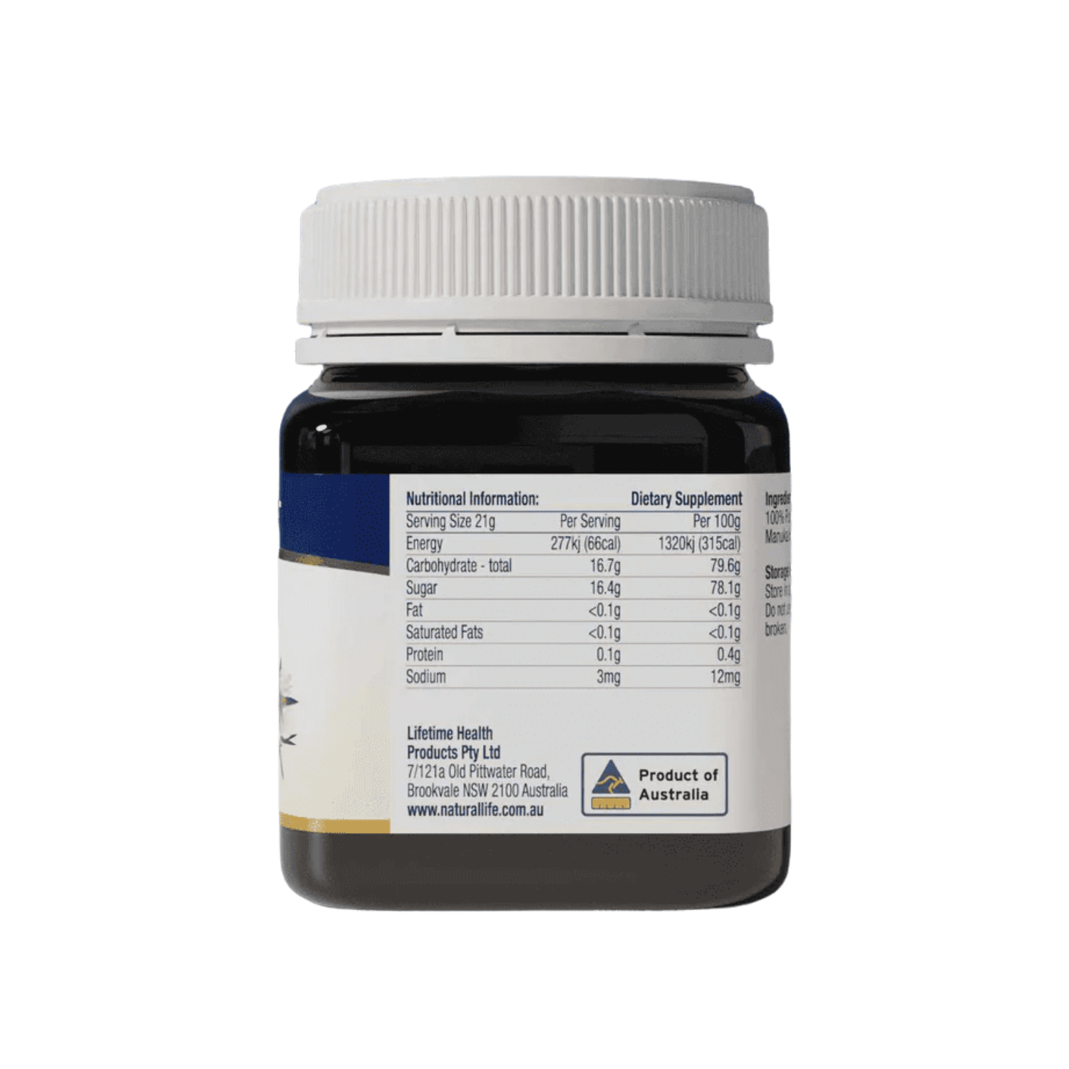 Natural Life Manuka Honey MGO 800+ 250g - BeeVitamins