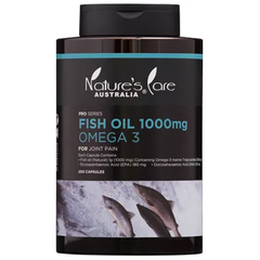 Nature's Care Pro Series Fish Oil 1000mg Omega 3 200 Capsules