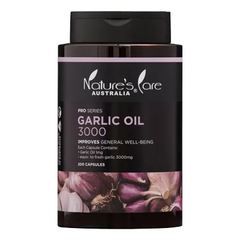 Nature's Care Pro Series Garlic Oil 3000mg 200 Capsules
