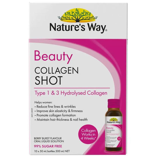Nature's Way Beauty Collagen Shot 10 x 50mL - BeeVitamins
