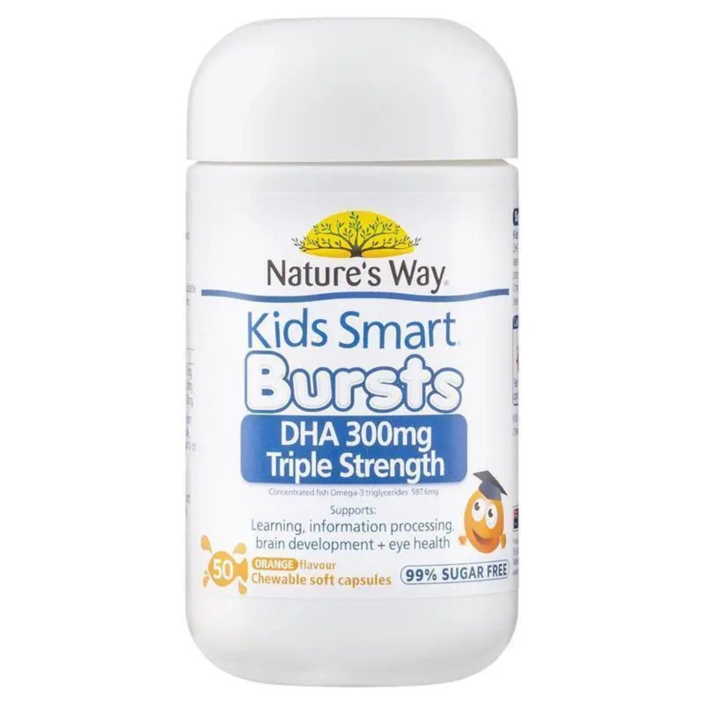 Nature's Way Kids Smart DHA 300mg Triple Strength 50 Soft Capsules - BeeVitamins
