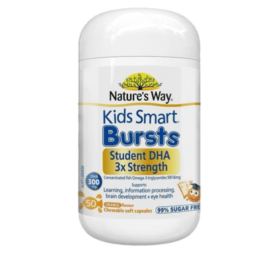 Nature's Way Kids Smart DHA 300mg Triple Strength 50 Soft Capsules - BeeVitamins