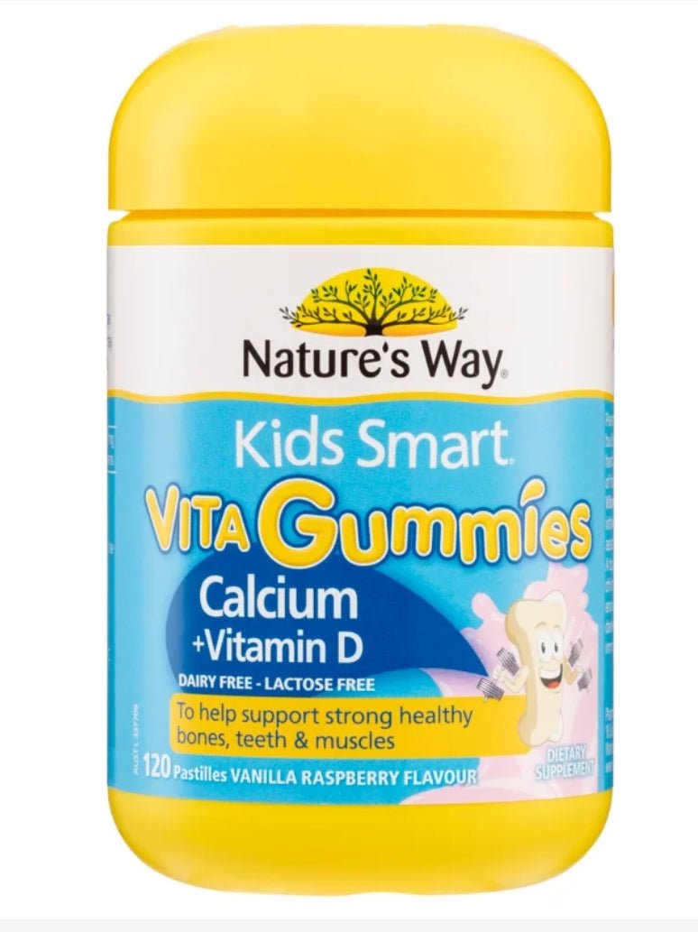 Nature's Way Kids Smart Vita Gummies Calcium and Vitamin D 120 Pastilles - BeeVitamins