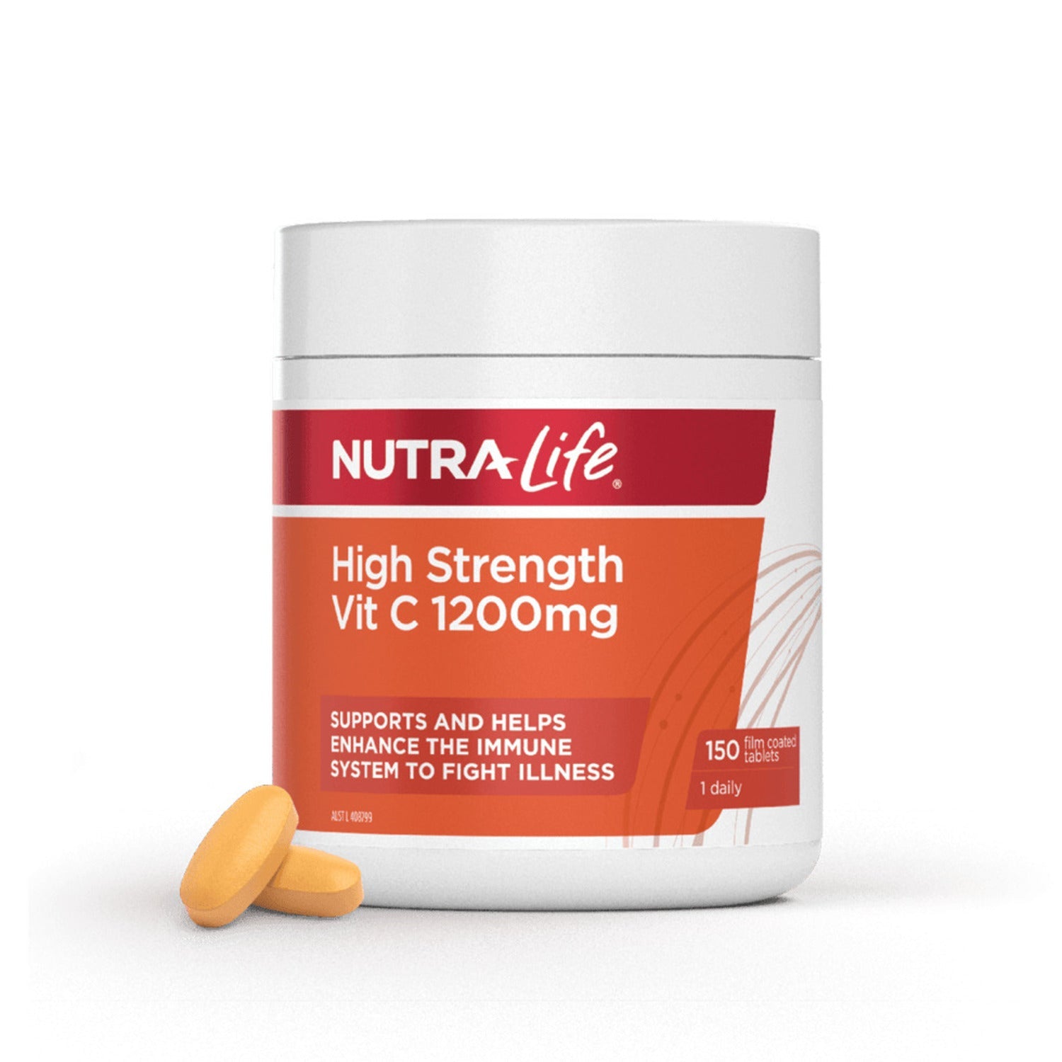 Nutra - Life High Strength Vitamin C 1200mg 150 Tablets - BeeVitamins