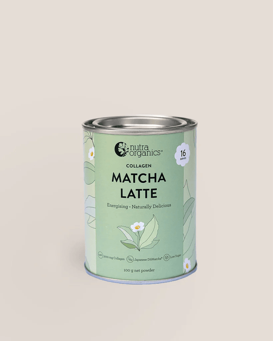 Nutra Organics Collagen Matcha Latte 100g - BeeVitamins